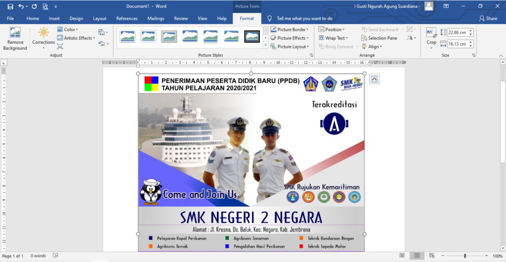 Memasukan Gambar (Insert Picture)