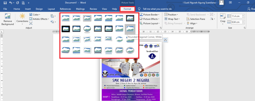 Memasukan Gambar (Insert Picture)