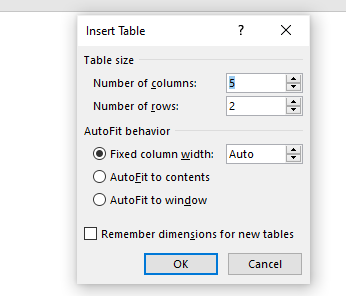 Membuat Tabel di Word 2016