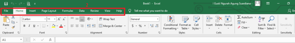Mengenal Bagian Microsoft Excel 2016