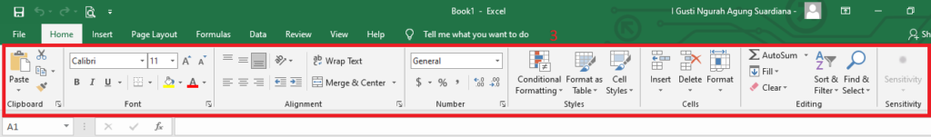 Mengenal Bagian Microsoft Excel 2016
