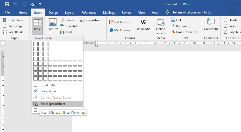 Integrasi Microsoft Word dengan Excel