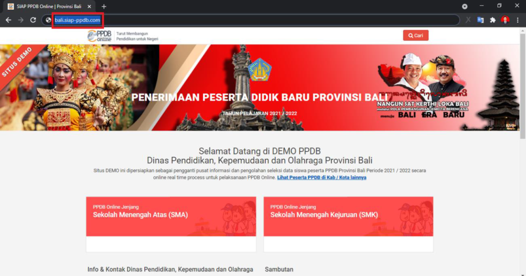 Panduan Pendaftaran Kembali PPDB Prov. Bali