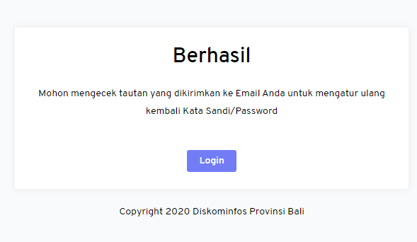 Cara Reset Password SSO