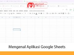 Mengenal Aplikasi Google Sheets Mengenal Aplikasi Google Sheets