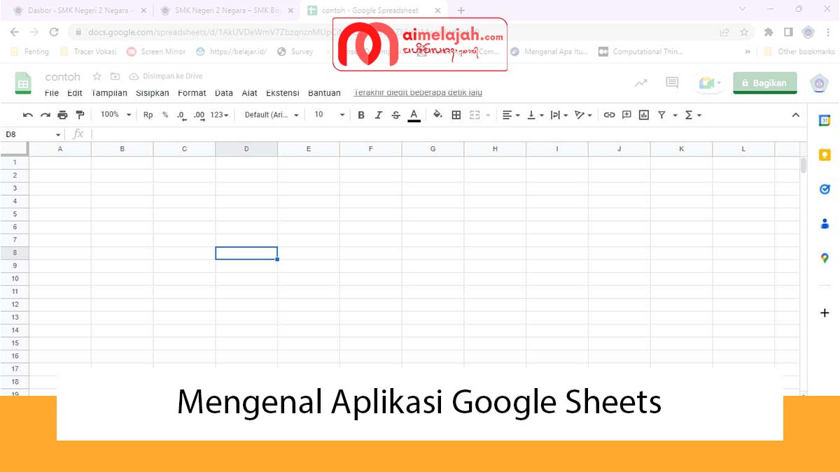 Mengenal Aplikasi Google Sheets