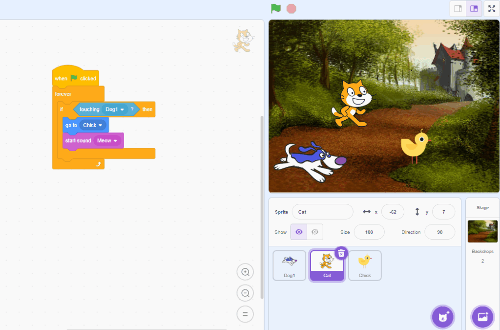 Tutorial Dasar Scratch: Membuat Chase Game Card untuk Pemula