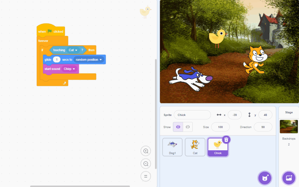 Tutorial Dasar Scratch: Membuat Chase Game Card untuk Pemula