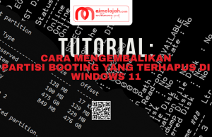 Cara mengembalikan Partisi Booting yang Terhapus di Windows 11
